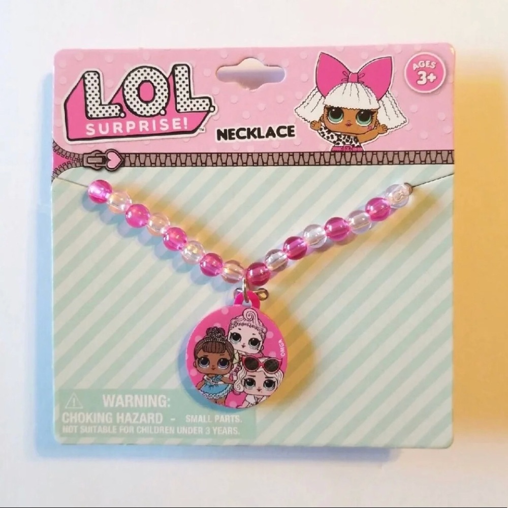 LOL SURPRISE DOLLS PINK NECKLACE